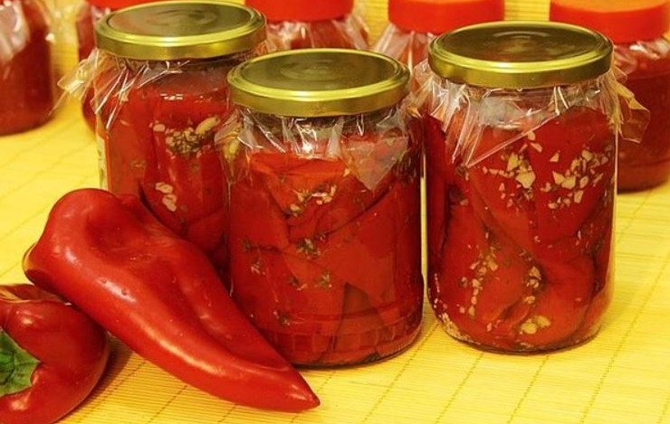 Pečena paprika sa bijelim lukom, bez konzervansa