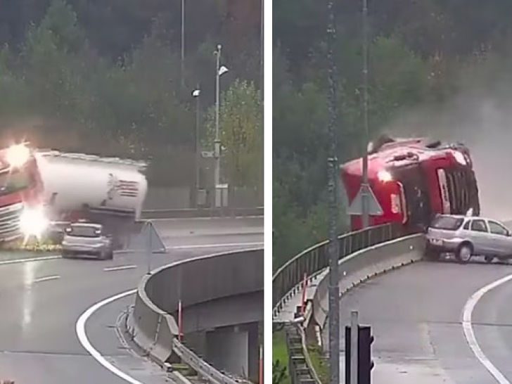 (VIDEO) Kamion se srušio s vijadukta visine 20 metara, vozač je izgubio život!