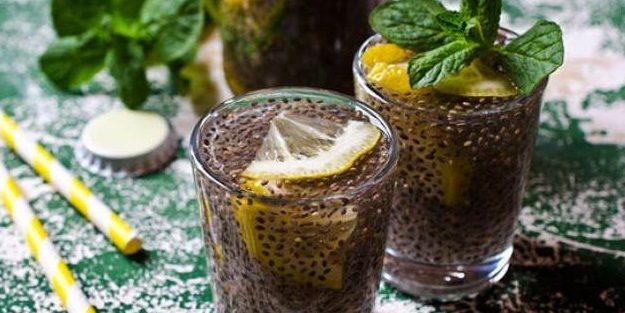 Chia Wasser mit Zitrone beseitigt angesammeltes Fett und reinigt den Körper in nur drei Tagen
