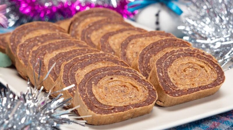 Dvobojni rolat bolji od torte! Kolač za Novu godinu i praznike